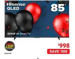 Visions Electronics QD6QF 4K Smart TV offer