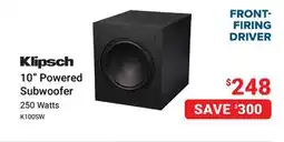 Visions Electronics Klipsch 10 Powered Subwoofer offer