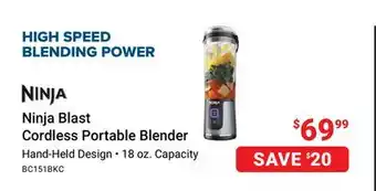 Visions Electronics Ninja Blast Cordless Portable Blender offer