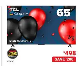 Visions Electronics S45K 4K Smart TV offer