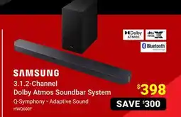 Visions Electronics SAMSUNG 3.1.2-Channel Dolby Atmos Soundbar System offer