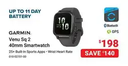 Visions Electronics GARMIN Venu Sq 2 40mm Smartwatch offer