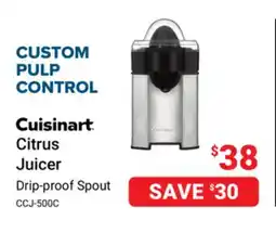 Visions Electronics Cuisinart Citrus Juicer offer