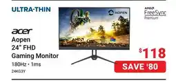 Visions Electronics acer Aopen 24 FHD Gaming Monitor offer
