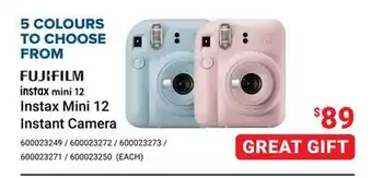 Visions Electronics FUJIFILM Instax Mini 12 Instant Camera offer