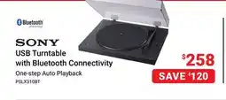 Visions Electronics SONY USB Turntable with Bluetooth Connectivity offer