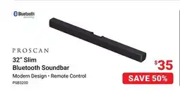 Visions Electronics 32 Slim Bluetooth Soundbar offer