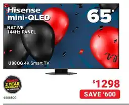 Visions Electronics Hisense mini-QLED U88QG 4K Smart TV offer
