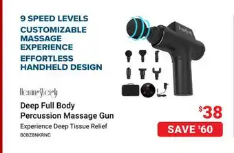 Visions Electronics Deep Full Body Percussion Massage Gun offer