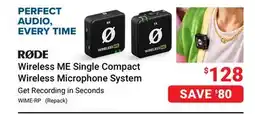 Visions Electronics RODE Wireless ME Single Compact Wireless Microphone System offer
