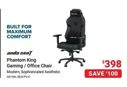 Visions Electronics ANDA SEAT Phantom King Gaming/Office Chair offer