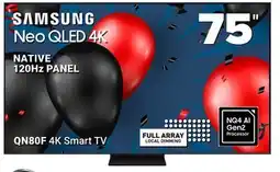 Visions Electronics SAMSUNG QN80F 4K Smart TV offer
