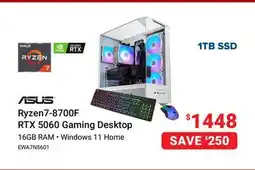 Visions Electronics ASUS Ryzen7-8700F RTX 5060 Gaming Desktop offer