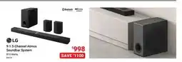 Visions Electronics LG 9.1.5-Channel Atmos Soundbar System offer