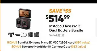 Henry's Insta360 Ace Pro 2 Dual Battery Bundle offer