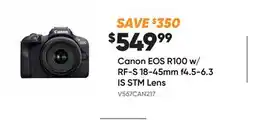 Henry's Canon EOS R100 w/RF-S 18-45mm f4.5-6.3 IS STM Lens offer