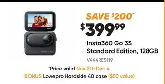 Henry's Insta360 Go 3S Standard Edition, 128GB offer