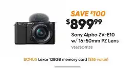 Henry's Sony Alpha ZV-E10 w/16-50mm PZ Lens offer