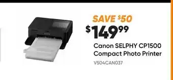 Henry's Canon SELPHY CP1500 Compact Photo Printer offer
