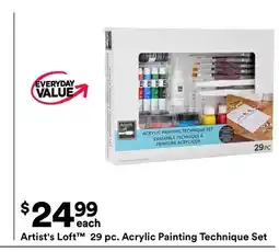 Michaels Artist's Loft 29 pc. Acrylic Painting Technique Set offer