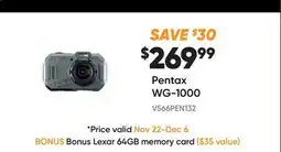 Henry's Pentax WG-1000 offer