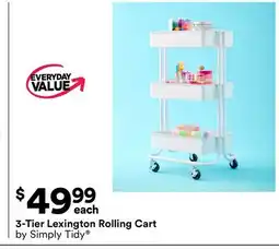 Michaels 3-Tier Lexington Rolling Cart by Simply Tidy offer