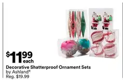 Michaels Decorative Shatterproof ornament Sets by Ashland offer