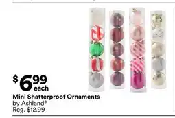 Michaels Mini Shatterproof Ornaments by Ashland offer