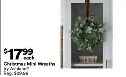 Michaels Christmas mini Wreaths by Ashland offer