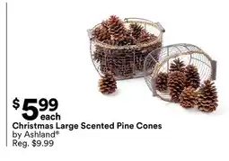 Michaels Christmas Large Scented Pine Cones by Ashland offer