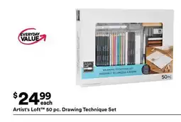 Michaels Artist's Loft 50 pc. Drawing Technique Set offer