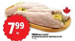 Metro FRESH WILD CAUGHT BC ROCKFISH (PACIFIC SNAPPER) FILLETS offer