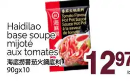 T&T Supermarket HAIDILAO BASE SOUPE MIJOTÉ AUX TOMATES, 90GX10 offer