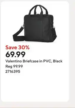 Staples Valentino Briefcase in PVC, Black offer