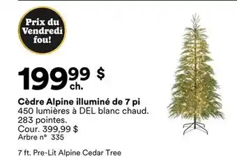 Michaels Cèdre Alpine illuminé de 7 pi offer