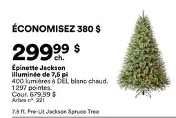 Michaels Épinette Jackson illuminée de 7,5 pi offer