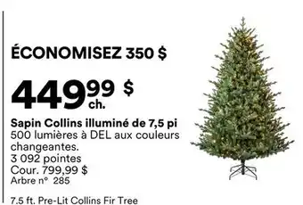 Michaels Sapin Collins illuminé de 7,5 pi offer