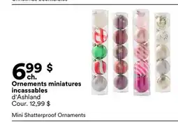 Michaels Ornements miniatures incassables d'Ashland offer