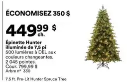 Michaels Épinette Hunter illuminée de 7,5 pi offer