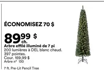 Michaels Arbre effilé illuminé de 7 pi offer