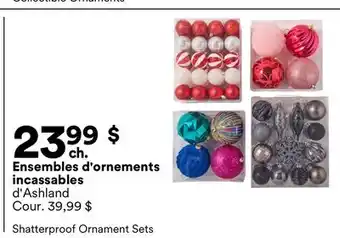 Michaels Ensembles d'ornements incassables d'Ashland offer