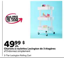 Michaels Chariots à roulettes Lexington de 3 étagères d'Ordonnez simplement offer