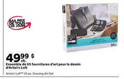 Michaels Ensemble de 53 fournitures d'art pour le dessin d'Artist's Loft offer