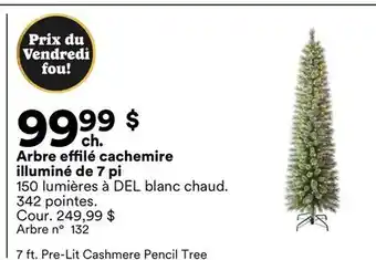 Michaels Arbre effilé cachemire illuminé de 7 pi offer