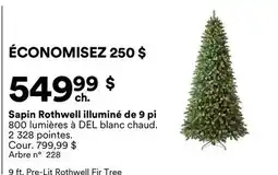 Michaels Sapin Rothwell illuminé de 9 pi offer