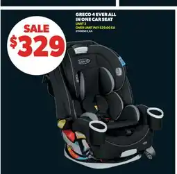 Real Canadian Superstore GRECO 4 EVER ALL IN ONE CAR SEAT offer