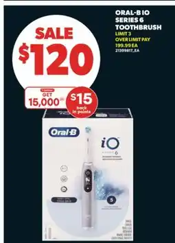 Real Canadian Superstore ORAL-B IO SERIES 6 TOOTHBRUSH offer