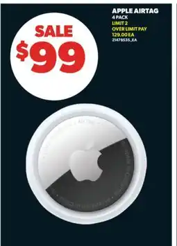 Real Canadian Superstore APPLE AIRTAG, 4 PACK offer