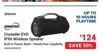 Visions Electronics Crusader-EVO IPX6 Speaker offer
