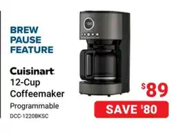 Visions Electronics Cuisinart 12-Cup Coffeemaker offer